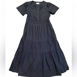 Anthropologie Black Tiered Dress